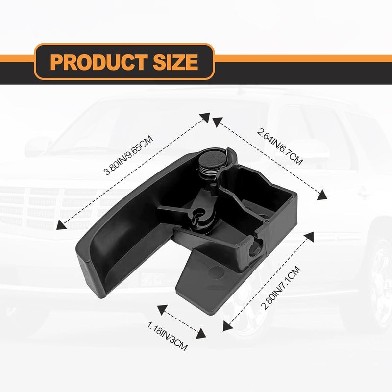 BSAMZO Hood Latch Release Pull Handle 15741109 Compatible with 1995-2007 Chevrolet Chevy GMC Cadillac C3500 C1500 K1500 ABS Black - Image 2